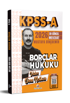 Dizgi Kitap 2026 Kpss A Borçlar Hukuku Video Ders Notları Mustafa Dinçdemir