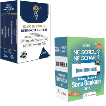 Dizgi Kitap 2026 Hukuk Atölyesi İdari Hakimlik Soru Bankası Seti & ÇSA İdari Hakimlik Ders Notu Seti Yetki Yayınları