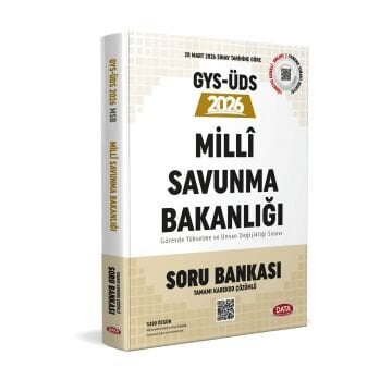 Milli Savunma Bakanlığı 2026 GYS-ÜDS Soru Bankası (Tamamı Karekod Çözümlü) Data Yayınları