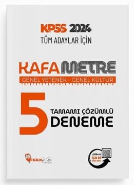 Hoca Kafası 2024 KPSS Genel Yetenek Genel Kültür Kafametre 5 Deneme  QR Çözümlü Hoca Kafası Yayınları