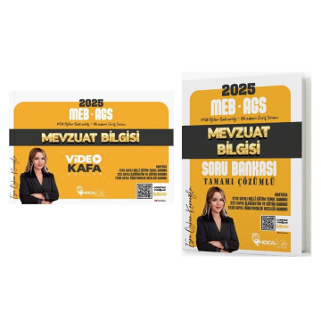 2025 Meb Ags Mevzuat Video Kafa Notlar ve Soru Bankası 2 li Set Esra Özkan Karaoğlu Hoca Kafası Yayınları