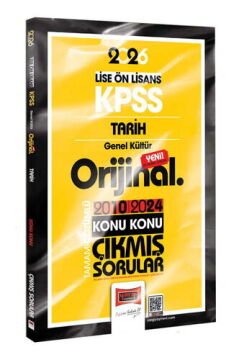 Yargı Yayınları 2026 KPSS Lise-Önlisans Tarih Orijinal 2010-2024 Konu Konu Çıkmış Sorular