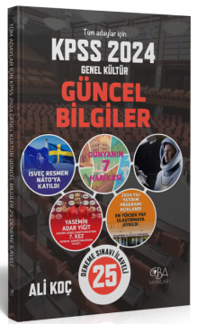 CBA Yayınları 2024 KPSS Güncel Bilgiler Konu Anlatımı (25 Deneme İlaveli) -  Ali Koç CBA Yayınları