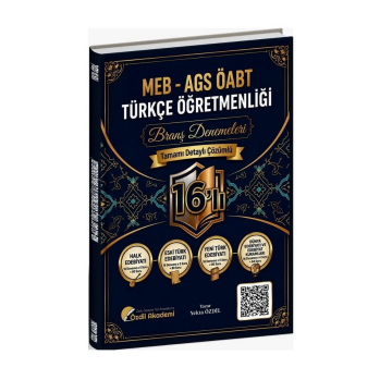 Özdil Akademi ÖABT MEB-AGS Türkçe Öğretmenliği 16 lı Branş Deneme Çözümlü - Yekta Özdil