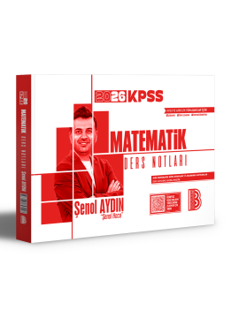Benim Hocam Yayınları 2026 KPSS Matematik Ders Notları Şenol Aydın