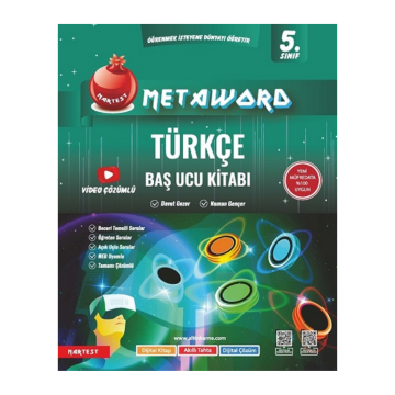 Nartest Yayınları 5. Sınıf Türkçe Metaword Baş Ucu Kitabı Maarif Modeli
