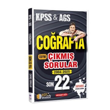 Eğit Akademi KPSS Coğrafya Son 22 Yıl Çıkmış Sorular Mehmet Eğit