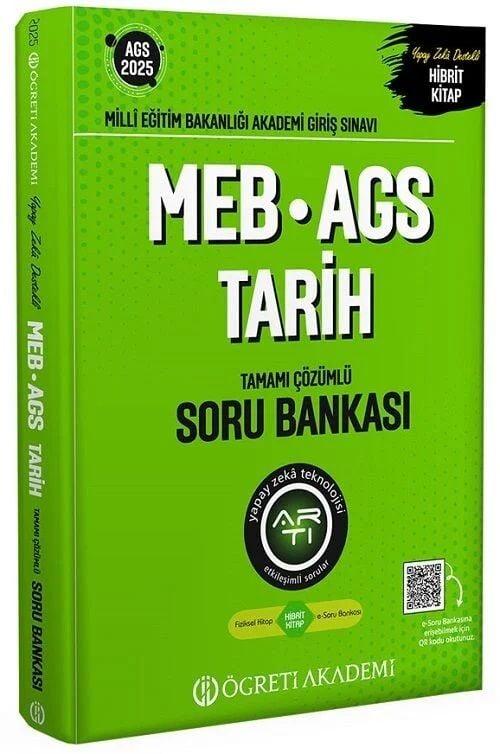 2025 MEB-AGS Soru Bankası Tamamı Çözümlü Tarih Öğreti Akademi