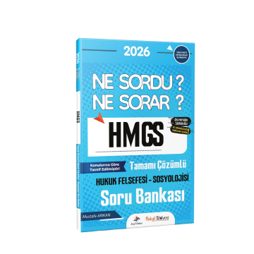Dizgi Kitap 2026 Hukuk Atölyesi HMGS Ne Sordu Ne Sorar Hukuk Felsefesi - Sosyolojisi Tamamı Çözümlü Soru Bankası Mustafa Arıkan 2. Baskı