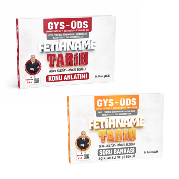 GYS ÜDS FETİHNAME Tarih - Genel Kültür - Güncel Bilgiler Konu Anlatımı ve Soru Bankası Bekir Çelik
