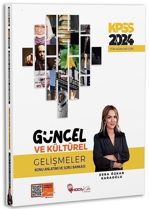 Hoca Kafası 2024 KPSS Güncel ve Kültürel Gelişmeler Konu Anlatımı ve Soru Bankası Çözümlü - Esra Özkan Karaoğlu Benim Hoca Kafası Yayınları