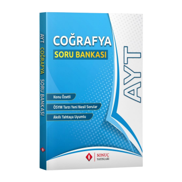 Sonuç Yayınları AYT Coğrafya Soru Bankası
