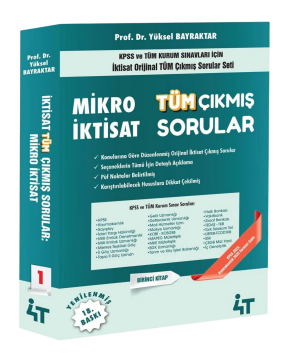 4T Yayınları KPSS A Grubu Mikro İktisat Tüm Çıkmış Sorular Çözümlü 18. Baskı - Yüksel Bayraktar