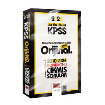 Yargı Yayınları 2026 KPSS Lise-Ön Lisans GK-GY Orijinal 2010-2024 Konu Konu Çıkmış Sorular