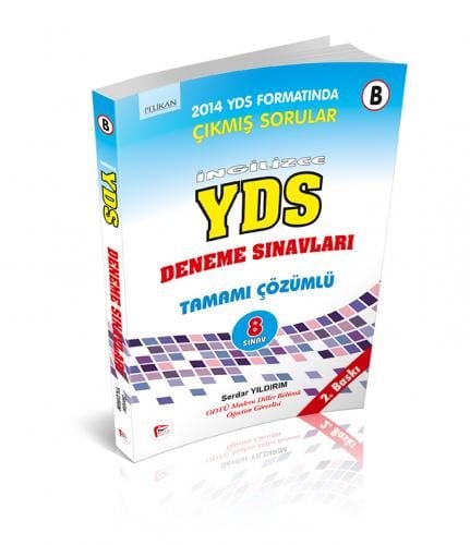 Pelikan Yayınları İngilizce YDS Deneme Sınavları Tamamı Çözümlü 8 Sınav