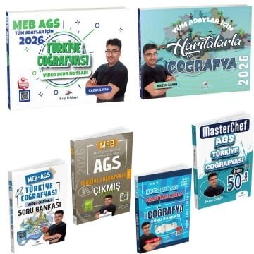 Dizgi Kitap 2026 MEB AGS Türkiye Coğrafyası Kazandıran 6'li Set Kazım Sayın