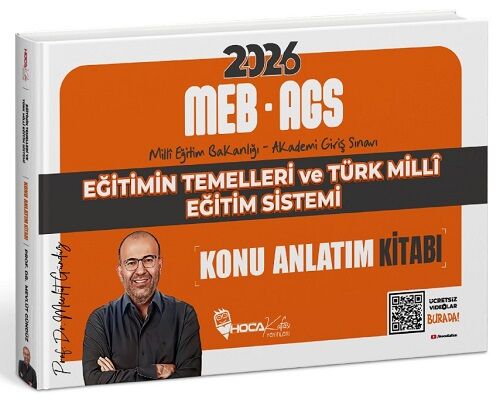 2026 MEB-AGS Eğitimin Temelleri ve Türk Milli Eğitim Sistemi Konu Anlatım Kitabı - Mevlüt Gündüz Hoca Kafası Yayınları