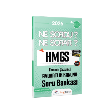Dizgi Kitap 2026 Hukuk Atölyesi HMGS Ne Sordu Ne Sorar Avukatlık Kanunu Tamamı Çözümlü Soru Bankası Mustafa Dinçdemir 2. Baskı