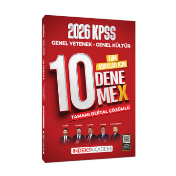 İndeks Akademi 2026 KPSS Genel Yetenek Genel Kültür 10 DenemeX Çözümlü Deneme Sınavı