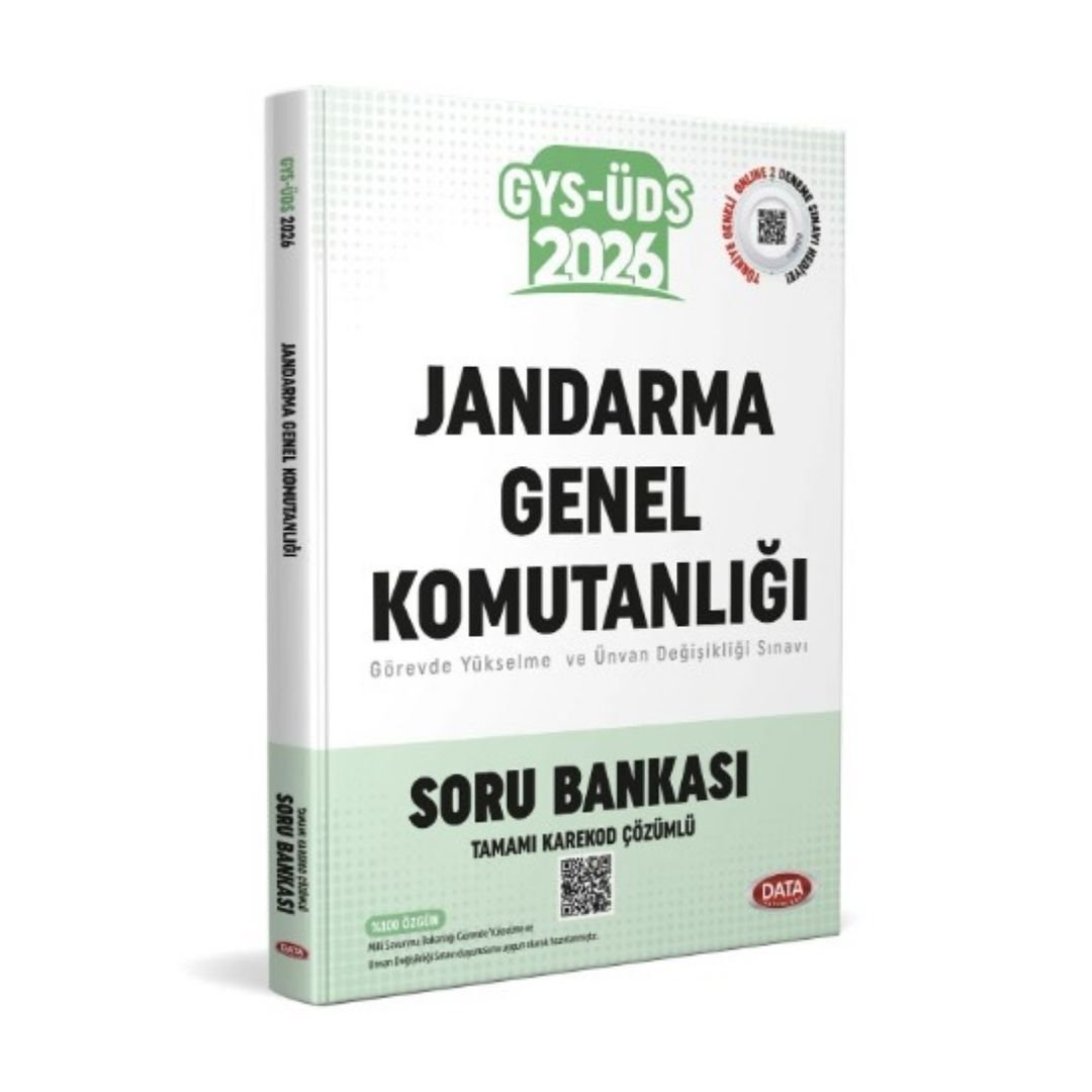Jandarma Genel Komutanlığı Personeli GYS-ÜDS Soru Bankası - Karekod Çözümlü Data Yayınları