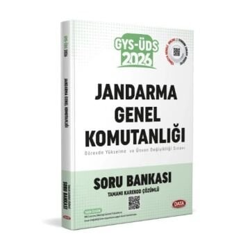 Data Yayınları 2026 GYS-ÜDS Jandarma Genel Komutanlığı Personeli Soru Bankası - Karekod Çözümlü