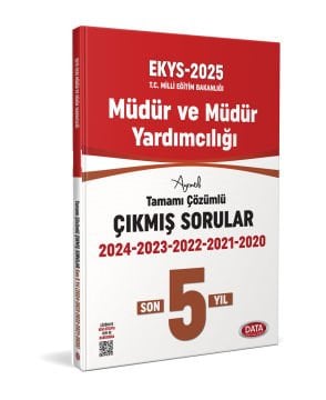Milli Eğitim Bakanlığı Müdür Ve Müdür Yardımcılığı Ekys 5 Yıl Çıkmış Sorular Ve Çözümleri Data Yayınları 2025
