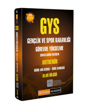 Pegem Yayınları 2026 GYS Gençlik ve Spor Bakanlığı Görevde Yükselme Sınavlarına Hazırlık ANTRENÖR Konu Anlatımlı Soru Bankası Alan Bilgisi