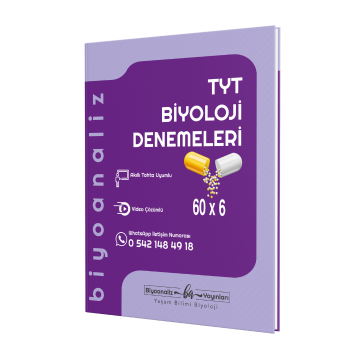Biyoanaliz Yayınları TYT Biyoloji 60x6 Denemeleri