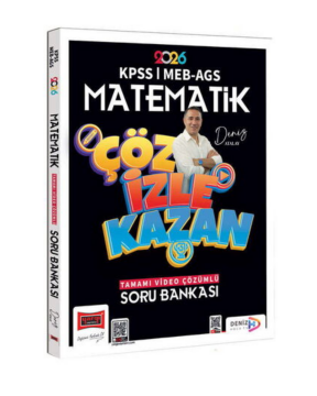 Yargı Yayınları 2026 KPSS MEB-AGS Matematik Çöz İzle Kazan Tamamı Video Çözümlü Soru Bankası Deniz Atalay