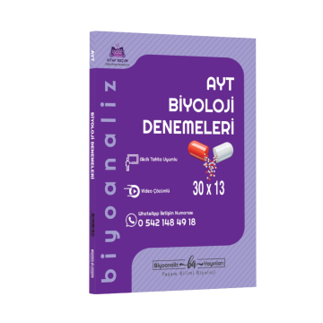 Biyoanaliz Yayınları AYT Biyoloji 30 x 13 Denemeleri