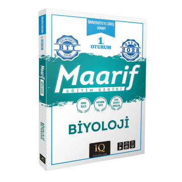 IQ Yayınları 2028 TYT Biyoloji Maarif Eğitim Serisi 1. Oturum