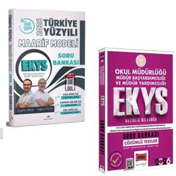 Dizgi Kitap 2026 MEB EKYS Türkiye Yüzyılı Maarif Modeli Soru Bankası & EKYS Okul Müdürlüğü Müdür Başyardımcılığı ve Müdür Yardımcılığı Soru Bankası Yargı Yayınları Seti