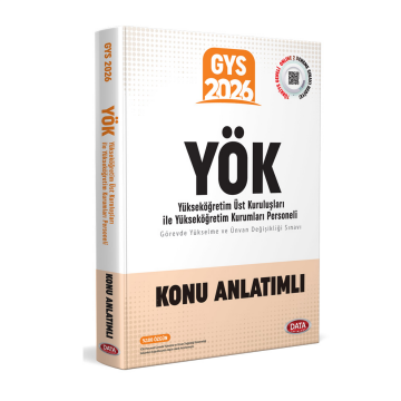 Data Yayınları 2026 GYS YÖK Üst Kuruluşları ile YÖK Personeli Konu Anlatımlı Data Yayınları