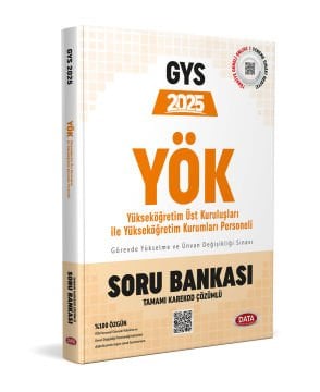 YÖK Üst Kuruluşları ile YÖK Personeli GYS Soru Bankası - Karekod Çözümlü Data Yayınları