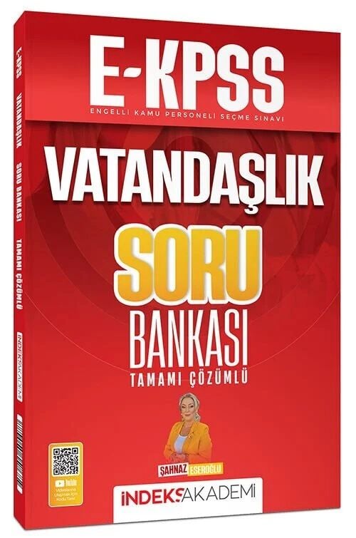 İndeks Akademi 2026 EKPSS Vatandaşlık Soru Bankası Çözümlü - Şahnaz Eseroğlu İndeks Akademi Yayıncılık