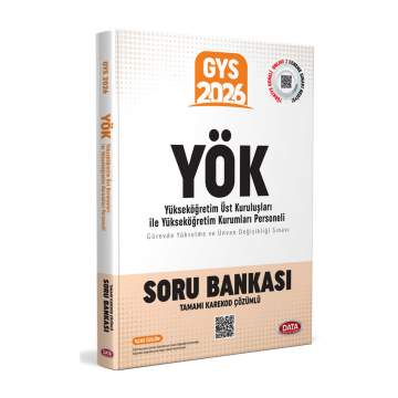 Data Yayınları 2026 GYS YÖK Üst Kuruluşları ile YÖK Personeli Soru Bankası - Karekod Çözümlü