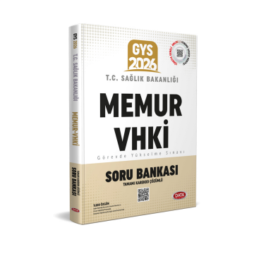Data Yayınları T.C. Sağlık Bakanlığı Memur VHKİ GYS Soru Bankası - Karekod Çözümlü
