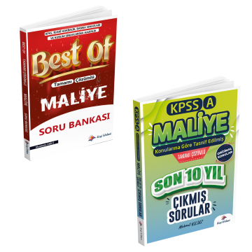 Dizgi Kitap 2025 KPSS A Best Of Maliye Soru Bankası ve Maliye Son 10 Yıl Konu Tasnifli Çıkmış Soru Seti