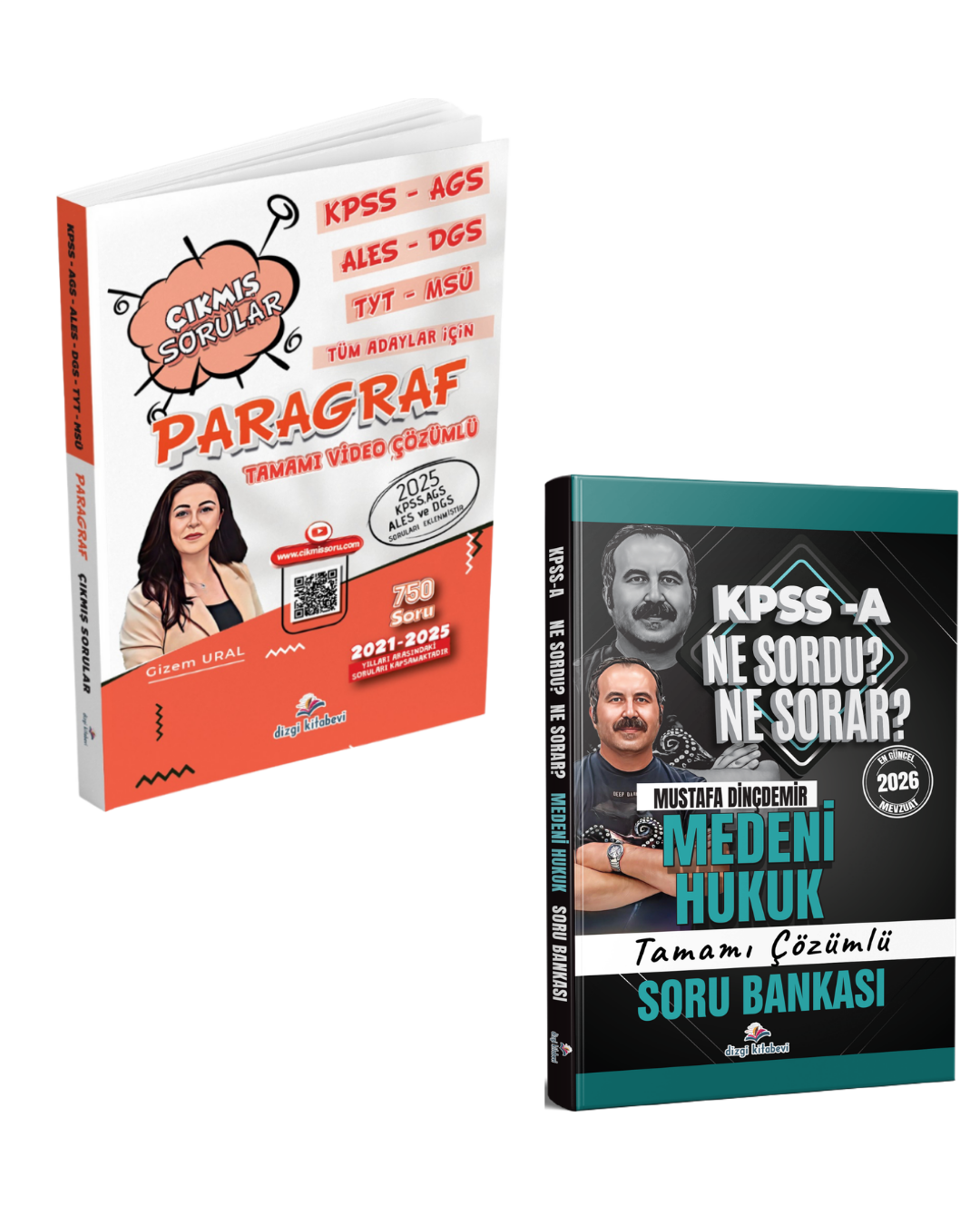 Dizgi Kitap KPSS AGS ALES DGS TYT MSÜ Tüm Adaylar İçin Paragraf Çıkmış Sorular &  Kpss A Medeni Hukuk Ne Sordu Ne Sorar Tamamı Çözümlü Soru Bankası Seti