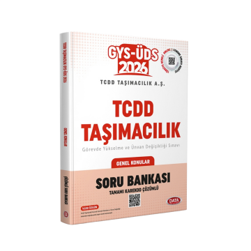 Data Yayınları 2026 GYS-ÜDS TCDD Taşımacılık Genel Konular Soru Bankası Karekod Çözümlü