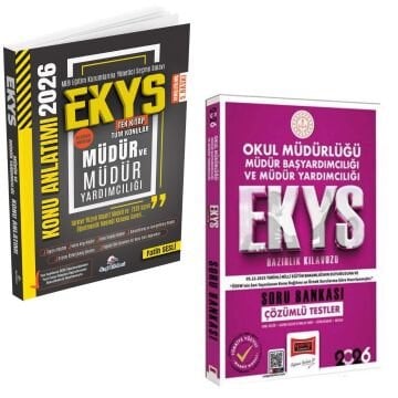Dizgi Kitap 2026 MEB EKYS Müdür ve Müdür Yardımcılığı Konu Anlatımı ve EKYS Okul Müdürlüğü Müdür Başyardımcılığı ve Müdür Yardımcılığı Soru Bankası Yargı Yayınları Seti