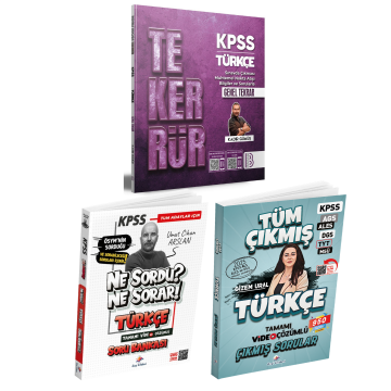 Dizgi Kitap 2026 KPSS Tüm Adaylar İçin Türkçe Soru Bankası Umut Cihan Arslan ve Türkçe Tüm Sınavlar Çıkmış Sorular Gizem Ural & KPSS Türkçe Tekerrrür Genel Tekrar Benim Hocam Kadir Gümüş Seti