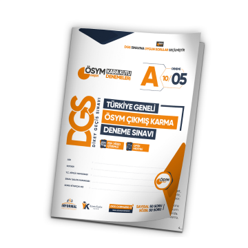 2026 DGS ÖSYM Arşivi Karma Kara Kutu Çıkmış Soru Türkiye Geneli D. Çözümlü Deneme 10/5.Kitapçık İnformal Yayınları