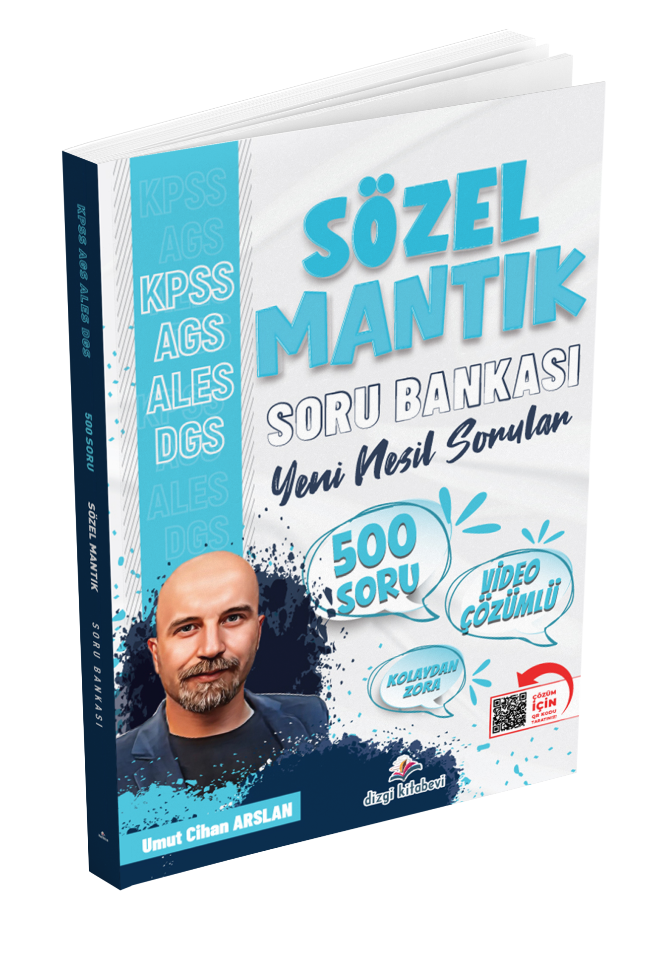 Dizgi Kitap KPSS MEB AGS ALES DGS 500 Soruda Sözel Mantık Video Çözümlü Soru Bankası Umut Cihan Arslan