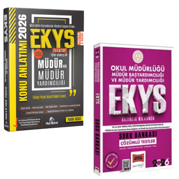 Dizgi Kitap 2026 MEB EKYS Müdür ve Müdür Yardımcılığı Konu Anlatımı ve EKYS Okul Müdürlüğü Müdür Başyardımcılığı ve Müdür Yardımcılığı Soru Bankası Yargı Yayınları Seti