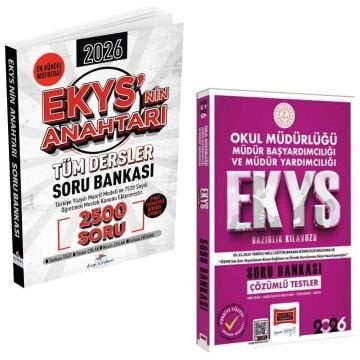 Dizgi Kitap 2026 MEB EKYS Müdür ve Müdür Yardımcılığı Ekys'nin Anahtarı Tüm Dersler Soru Bankası 2500 Soru & EKYS Okul Müdürlüğü Müdür Başyardımcılığı ve Müdür Yardımcılığı Soru Bankası Yargı Yayınları Seti