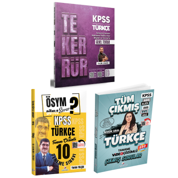 Dizgi Kitap 2026 KPSS ÖSYM Böyle Sorar Türkçe 10 Deneme Yamin Yalçın ve KPSS Türkçe Tüm Sınavlar Çıkmış Sorular Gizem Ural & KPSS Türkçe Tekerrrür Genel Tekrar Benim Hocam Kadir Gümüş Seti