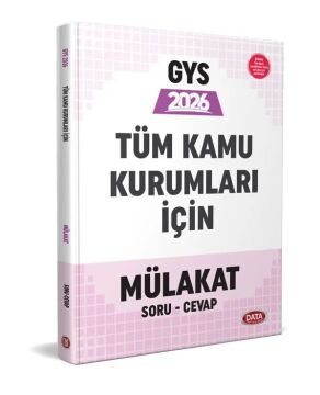 Tüm Kamu Kurumları GYS Mülakat Soru Cevap Data Yayınları