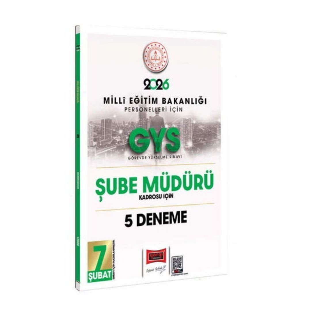 Yargı Yayınları 2026 MEB Personelleri İçin GYS Şube Müdürü Kadrosu İçin 5 Deneme