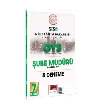 Yargı Yayınları 2026 MEB Personelleri İçin GYS Şube Müdürü Kadrosu İçin 5 Deneme